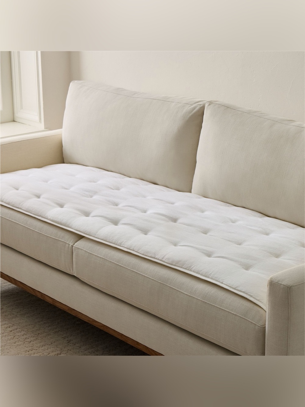 NWT West Elm Quilted Sofa Overlay